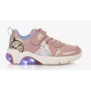 Geox Disney Kids pink light-up Wonderland trainers Size 5